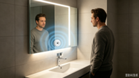 Capteur de présence Mini ToF (KNX) avec portée de 0,4 m, alimentation CC 21-30 V, indice de protection IP20, intelligent pour lampe de miroir