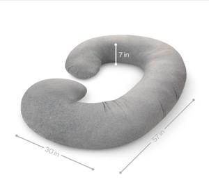 Oreiller de pépinière <span class=keywords><strong>maternelle</strong></span> en gros avec couverture en jersey oreiller complet en forme de C femmes enceintes soutien du ventre oreiller de maternité - Product Image 4