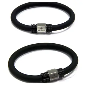 Pulsera de cuero y silicona para hombres y adultos, pulsera de vestir, de negocios, alta demanda, el mejor precio - Product Image 1