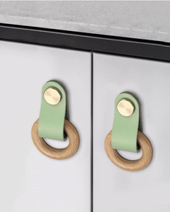 Tiradores de muebles de <span class=keywords><strong>cuero</strong></span> de cajón de nuevo diseño de lujo de estilo europeo <span class=keywords><strong>tirador</strong></span> de armario para niños tiradores de muebles universales - Product Image 5