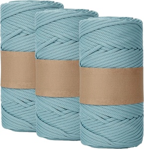 Article populaire : Fil spécial pour crochet de 3 mm, 100 yards, 100 % polyester, pour sacs tricotés à la main et cordes au crochet - Product Image 1