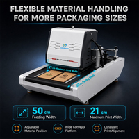 Mesin Printer Inkjet Digital Single Pass Industri untuk Pencetakan Kemasan Kertas, Kotak Pizza, dan Kraft Langsung dari Pabrik