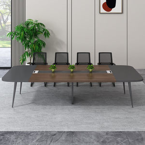 Table de conférence rectangulaire avec boîte de jonction, durable, pour lieux commerciaux, bureaux, salles de réunion - Product Image 2