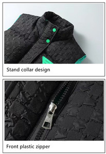 Gilet en duvet rembourré léger personnalisé pour hommes veste imperméable sans manches à imprimé pour l'hiver - Product Image 5
