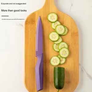 Wholesale Kitchen <b>Knife</b> <b>Set</b> Stainless Steel Chef <b>Knife</b> Multi-function Meat Fruit <b>Knife</b> <b>Set</b> Kitchen <b>Knife</b> with Colorful Handle - Product Image 3