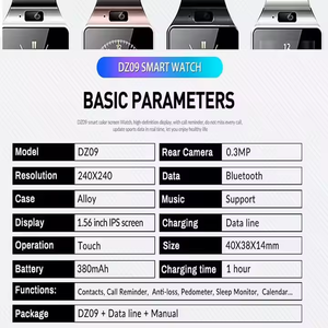 Đồng hồ thông minh DZ09 Có Camera đeo tay đồng hồ thông minh hỗ trợ thẻ Sim Đồng hồ thông minh DZ09 cho nam - Product Image 4