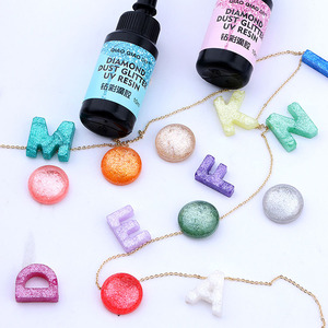 YS prix usine 24 couleurs UV diamant paillettes colle colorant durcissement résine époxy colle Pigment bricolage couleur artisanat fabrication de bijoux matériaux - Product Image 3