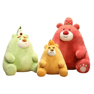 New Design Fruit Bear Plush Toy Strawberry Bear Stuffed Animal Plush Teddy Bear