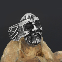 Anillo Serpiente Vikingo Acero Titanio Anillo Serpiente Nordico Plata Antigua Unisex Hombre Mujer Joyeria al por Mayor