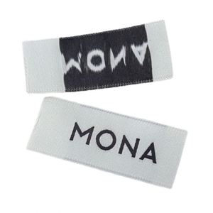 Etiquetas de Tela Tejida al por Mayor, Etiquetas de Talla Cosidas, Etiquetas Tejidas en Relieve, Etiquetas Personalizadas para el Cuello de la Prenda, para Marcas de Ropa - Product Image 2
