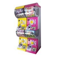 Machine distributrice de jouets en forme d'œuf torsadé en plastique transparent et métal, 75*70mm