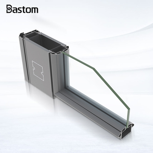 Cloison en verre simple avec cadre en aluminium <span class=keywords><strong>de</strong></span> 84 mm d'épaisseur et poutre en acier pour yachts <span class=keywords><strong>de</strong></span> luxe, bars à <span class=keywords><strong>vin</strong></span> haut <span class=keywords><strong>de</strong></span> gamme - Product Image 1