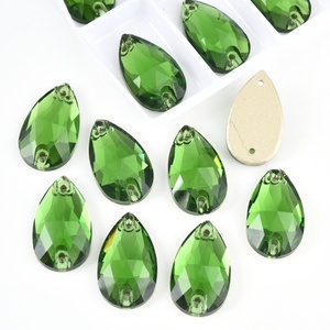 Strass en cristal brillant 5A de qualité supérieure Oleeya, forme goutte d'eau, à coudre, pour accessoires vestimentaires - Product Image 4