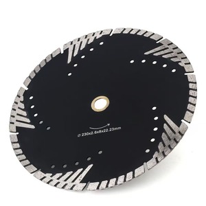 Disco da taglio a diamante segmentato circolare Turbo 230mm 9 pollici in acciaio ceramica lama personalizzabile supporto OEM marmo granito pietra - Product Image 1