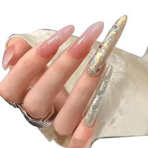 Xi Fei Huigong ARMOR Zhen Huan เล็บสี่สีผงกระจกวิเศษพร้อมวัสดุโลหะสไตล์พระราชวัง - Product Image 1