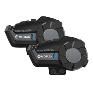 MOMAN H2 pro Helmet Intercom Bluetooth Motorcycle Helmet Headset Headphone Wireless Bike Waterproof WiFi Video Recorder Synco