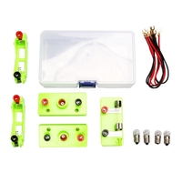 Kit de circuito de electricidad básico, con interruptores de bombillas y cables, ideal para experimentos de ciencia en el hogar y en el aula, para uso en el hogar