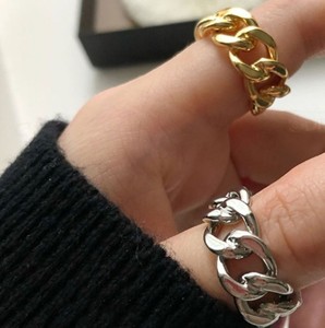 2021 Jewelry Design Geometric <strong>Thumb</strong> <strong>Ring</strong> Vintage Chunky Chain <strong>Rings</strong> for <strong>Women</strong> - Product Image 3