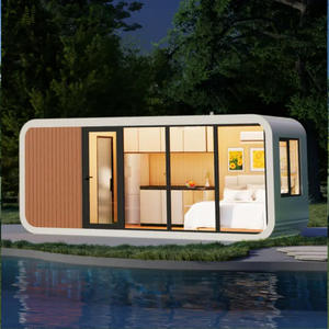 Casa contenedor prefabricada plegable personalizada económica para oficina, escuela, centro comercial y uso al aire libre para hoteles y Apple Cabin - Product Image 3