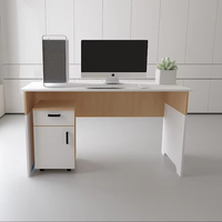 Bureau d'ordinateur moderne ergonomique Surface spacieuse Conception durable pour chambre à coucher Salon Étude Assemblage facile Bureaux de bureau