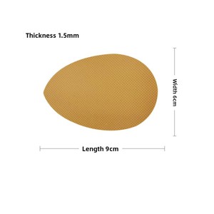 แผ่นกันลื่นบริเวณปลายเท้า ทนทานต่อการสึกหรอ ลดเสียงรบกวน ลายตาราง หนา 1.5 มม. <span class=keywords><strong>พื้น</strong></span><span class=keywords><strong>รองเท้า</strong></span>ส้นสูงแบบกริดกันลื่น DAMEI - Product Image 3