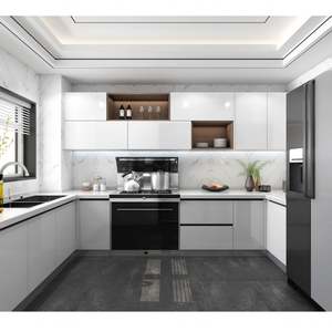 Hot Selling Modern Style Cheap <b>Kitchen</b> <b>Furniture</b> Modern with Door Panel <b>Kitchen</b> Cabinet - Product Image 1