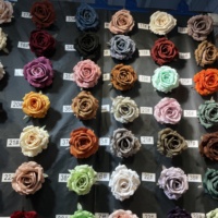 Rosa Rosen und Pfingstrosen Künstliche Blumen in Großpackung Kleine Seidenblumenköpfe für Dekoration, Basteln, Hochzeits-Tischdekoration