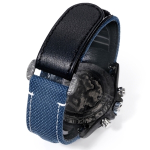 Combinación de colores azul y blanco simple y sin costuras para relojes de hombre y mujer, para el uso diario de profesionales de alta gama. - Product Image 6