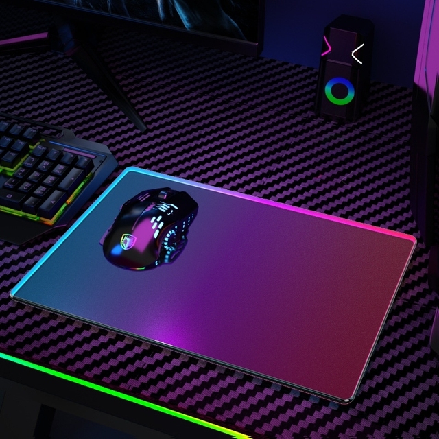 New AG Etched Esports Special Tempered Glass Mouse Pad with Fast Response and High Accuracy Gaming Mouse Pad