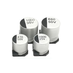 ตัวเก็บประจุอลูมิเนียมอิเล็กโทรไลติก<span class=keywords><strong>100uF</strong></span> <span class=keywords><strong>35V</strong></span> ตัวเก็บประจุชิป6.3X7.7mm สำหรับผู้ผลิตเครื่องชาร์จแหล่งจ่ายไฟ - Product Image 2