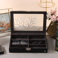 2023 Offre Spéciale prix usine Pu matériel bijoux accessoires boîte de rangement organisateur lunettes et lunettes étuis sacs