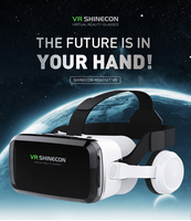 Boîte à lunettes 3D de réalité virtuelle VR Casque stéréo en carton VR pour IOS Android Smartphone Joystick sans fil à bascule