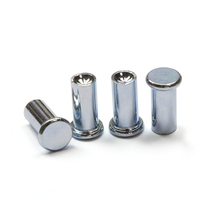 Rivets en fer massif à tête plate, zingués bleus, 3mm 4mm 5mm, résistants à la corrosion pour l'assemblage et la fabrication automobile