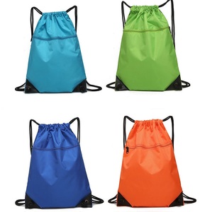 Hot Sale Waterproof <b>Drawstring</b> Backpacks Bag 210d Polyester Sports Fitness hiking Custom Logo Large Capacity <b>Drawstring</b> Bag - Product Image 2