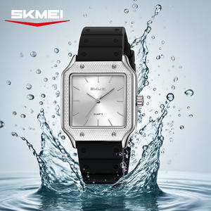 2025 nuevo estilo minimalista esfera cuadrada hombres reloj soporte OEM logotipo personalizado marca 3ATM resistente al agua correa de Gel de sílice relojes de cuarzo - Product Image 2