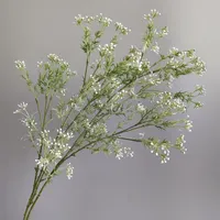 Faux 5vorken Selderij Fruit Gypsophila Kunstbloemen Bruiloft Decor Feest Bloemstuk Boeket Woonaccessoires