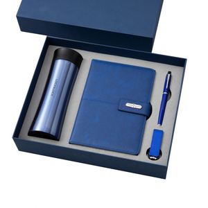 Premium Office Gift Set Includes Insulated Tumbler Leather <b>Notebook</b> Pen Keychain for Professionals Business Clients - Product Image 1
