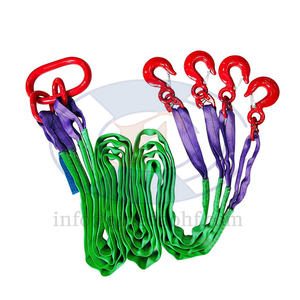 Eslinga de elevación de cuatro patas ajustable HF con cadena de aleación Eslinga de correa de poliéster con cadena de elevación <span class=keywords><strong>y</strong></span> grillete - Product Image 5