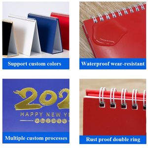 Calendrier personnalisé avec cadre photo, cadeau de bureau, reliure spirale ou agrafée, impression quotidienne et mensuelle, calendrier mural ou de bureau 2026 - Product Image 5