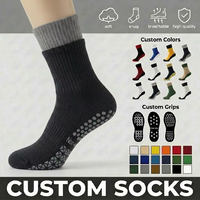 Chaussettes de yoga côtelées blanches avec logo personnalisé pour femmes, chaussettes noires à rayures pour le pilates professionnel, la gym et l'entraînement sportif