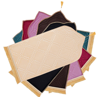 Tapis de prière musulman moderne en polyester, pliable, rembourré en mousse à mémoire de forme, antidérapant, portable, vente en gros