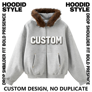 Sweat-shirt à capuche décontracté vintage brodé <span class=keywords><strong>Condor</strong></span> pour homme TUOYI, nouvelle collection automne 2025, coupe courte et ample, vente directe usine - Product Image 2