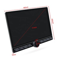 13 pouces Android Stereo Head Unit Carplay BT FM Radio DVD Player Bouton unique Amplificateur GPS DSP Mirror Link RGB Dashboard