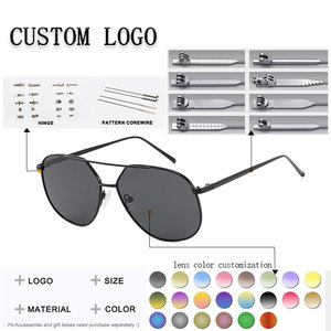 Gafas de Sol de Piloto con Montura Metálica Completa, Lentes Verdes, Protección UV400, Unisex, para Actividades al Aire Libre - Product Image 2