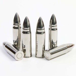 Sinowin OEM hỗ trợ 6 mảnh tái sử dụng <span class=keywords><strong>ICE</strong></span> <span class=keywords><strong>CUBE</strong></span> kim loại làm lạnh Thép không gỉ Bullet hình làm mát Whisky <span class=keywords><strong>Ice</strong></span> <span class=keywords><strong>Cube</strong></span> Stones - Product Image 2