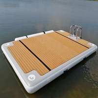 Plateforme flottante gonflable Drop Stitch, ponton, tapis d'eau, plateforme de natation, île de loisirs