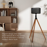 Chevalet de studio Support universel pour projecteur Vente en gros OEM ODM Design élégant Trépied pivotant et rotatif Support pour projecteur en bois