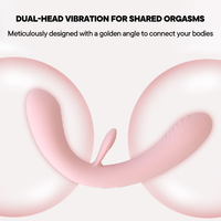 Juguete Sexual Strapless en Oferta, Vibrador Doble con Empaque Personalizado, Juguetes Sexuales para Mujeres, Recargable por USB