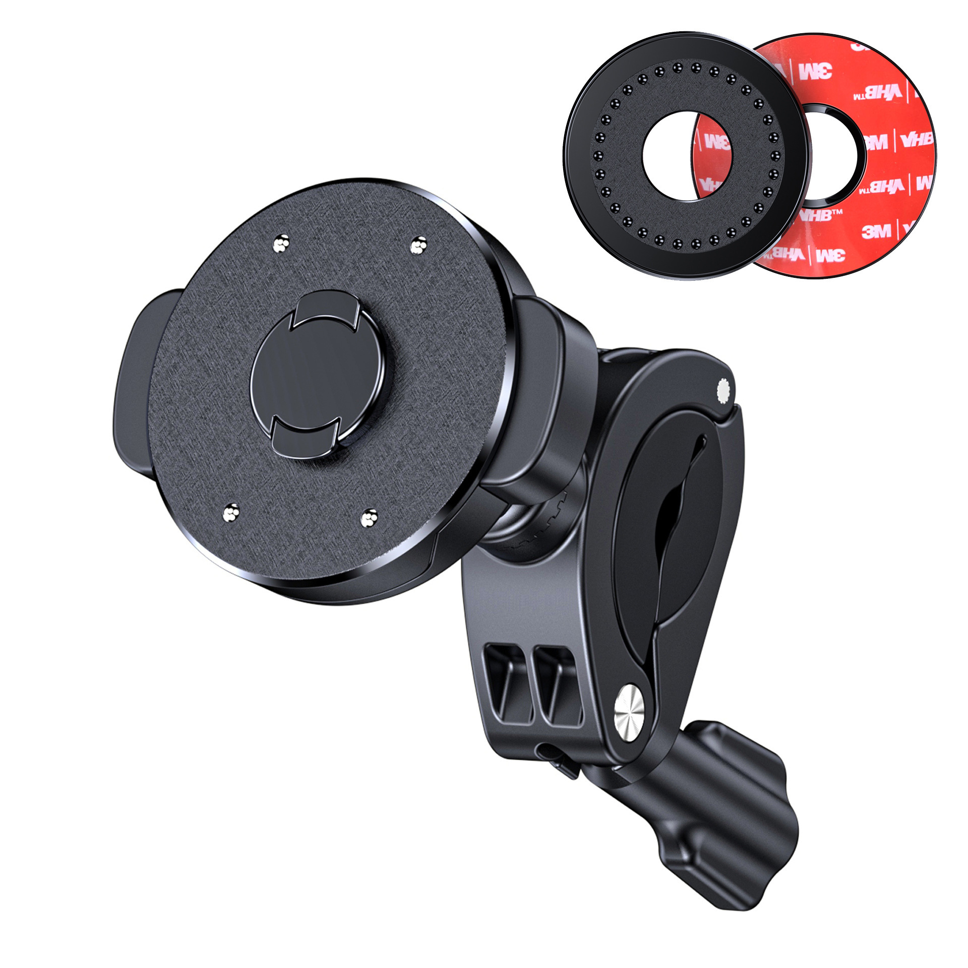 Black-speed lock cycling phone holder [2-in-1]