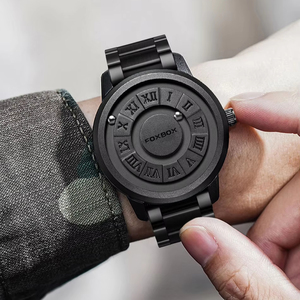 Montre-bracelet numérique sportive étanche FOXBOX pour homme, 42 mm, avec chronographe et concept créatif d'échelle romaine, style personnalisé - Product Image 6
